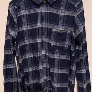 Blue boyfriend fit flannel